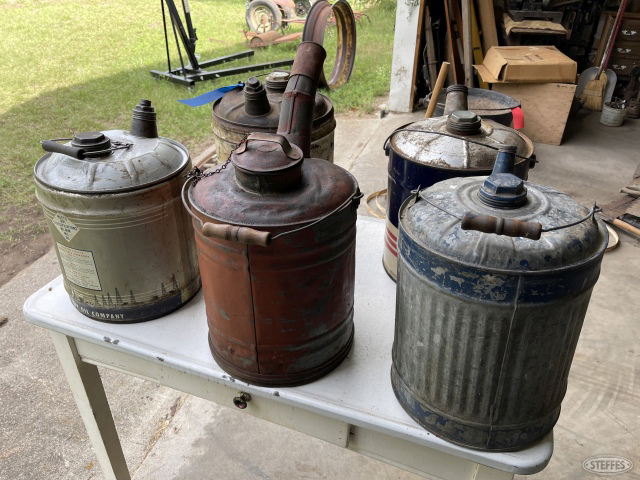 5- vintage oil cans